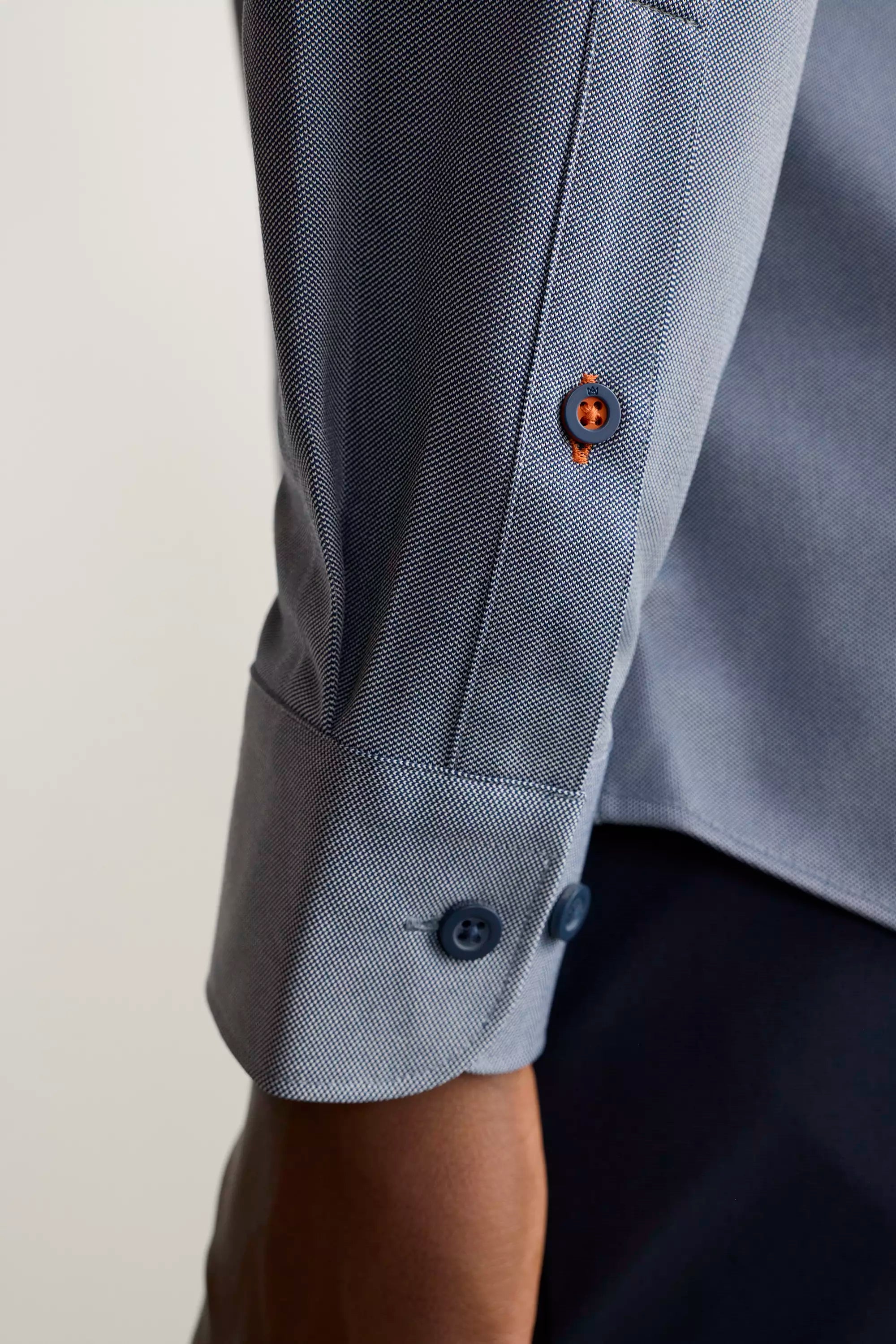 Résumé FlexWarp Knit Standard-Fit Shirt - Htr Navy Sky