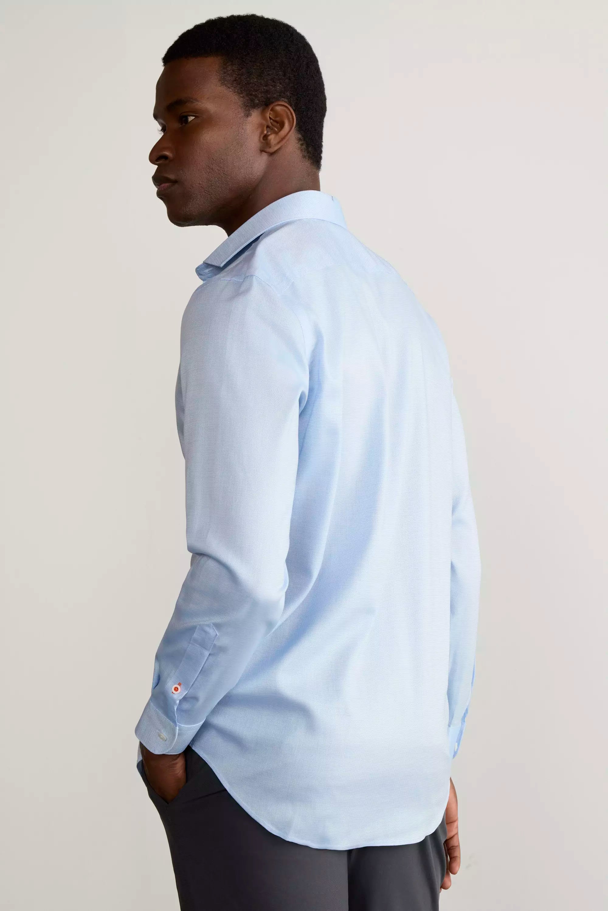 Air-Tech Poplin Standard-Fit Shirt - Blue Dobby