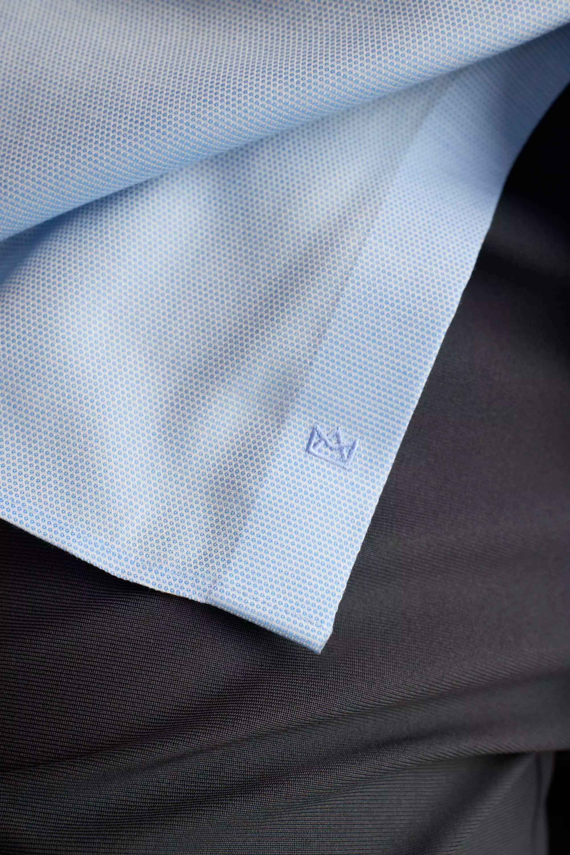 Air-Tech Poplin Standard-Fit Shirt - Blue Dobby