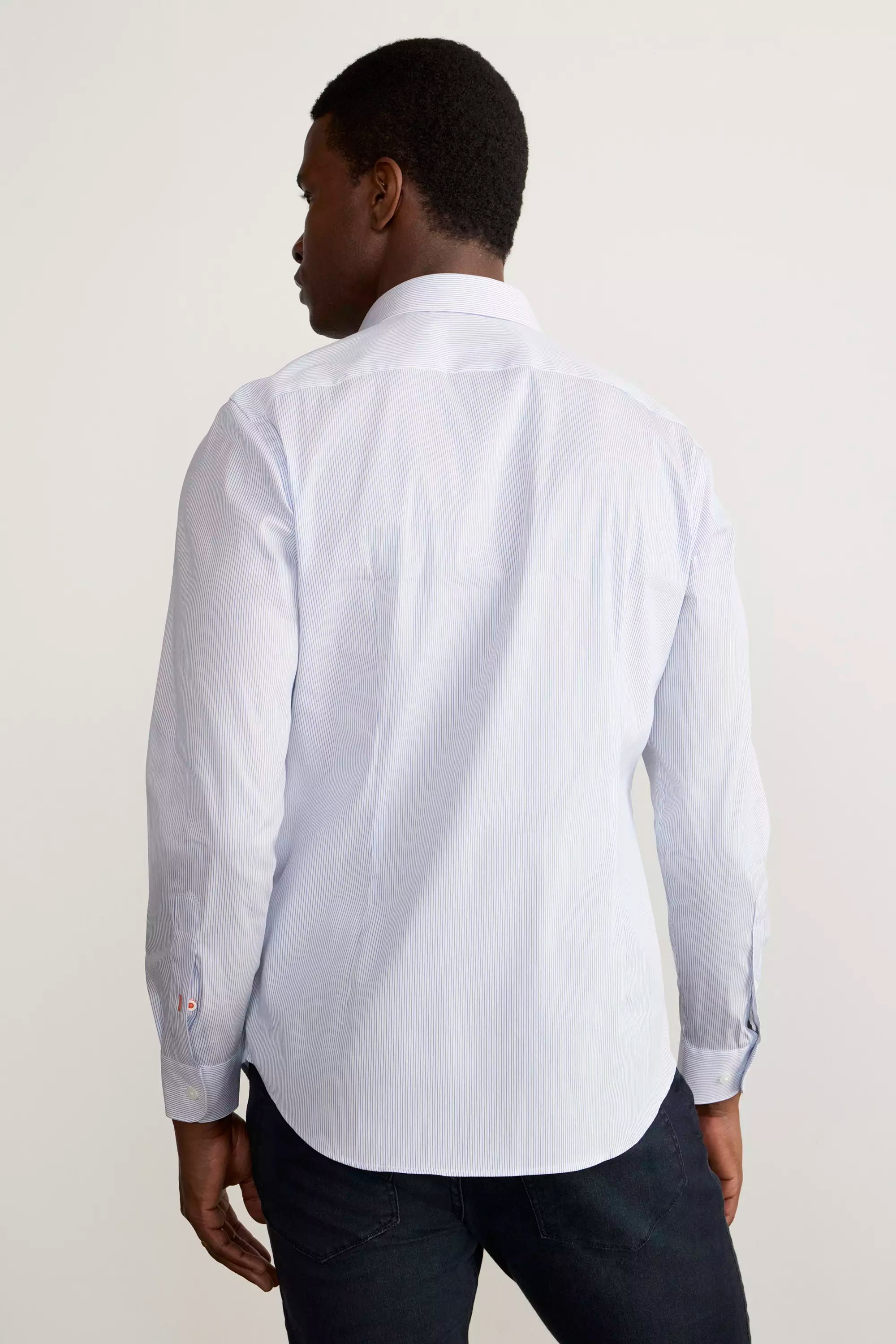 PerformLuxe Cotton Nylon Poplin Slim-Fit Shirt - White