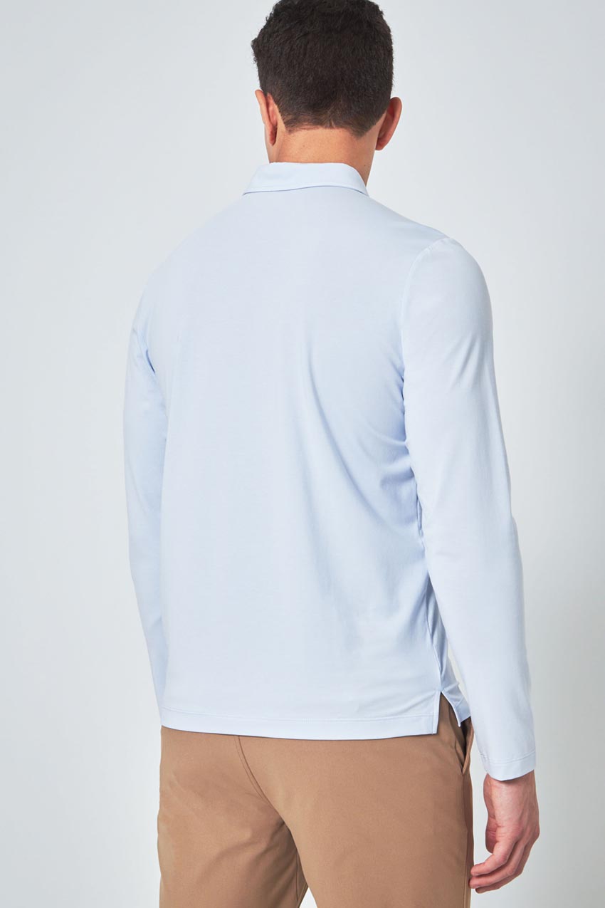 Resonate Long Sleeve Polo - Halogen Blue