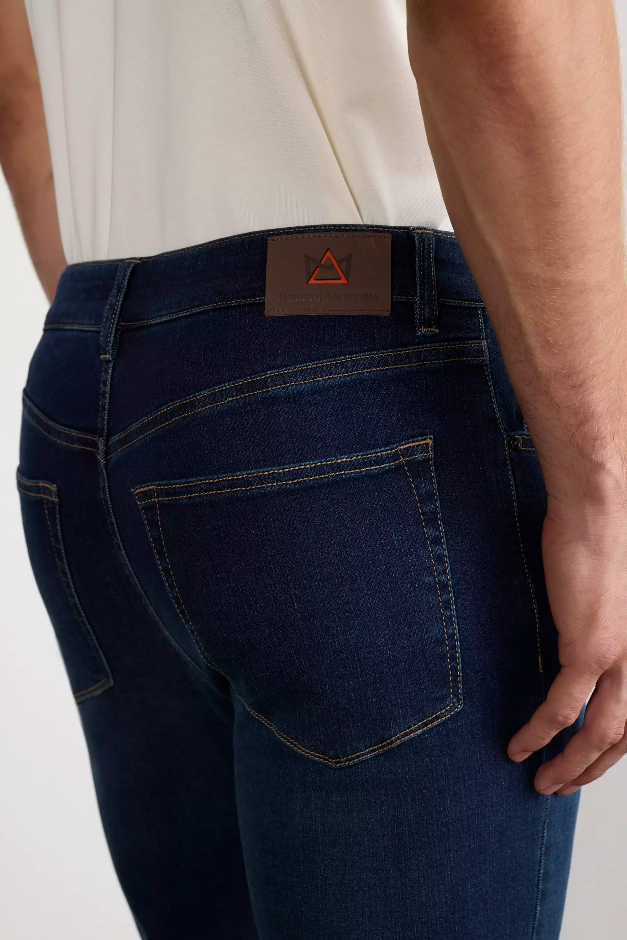 PerformFit Navigate Slim Washed Indigo Jeans - Washed Indigo