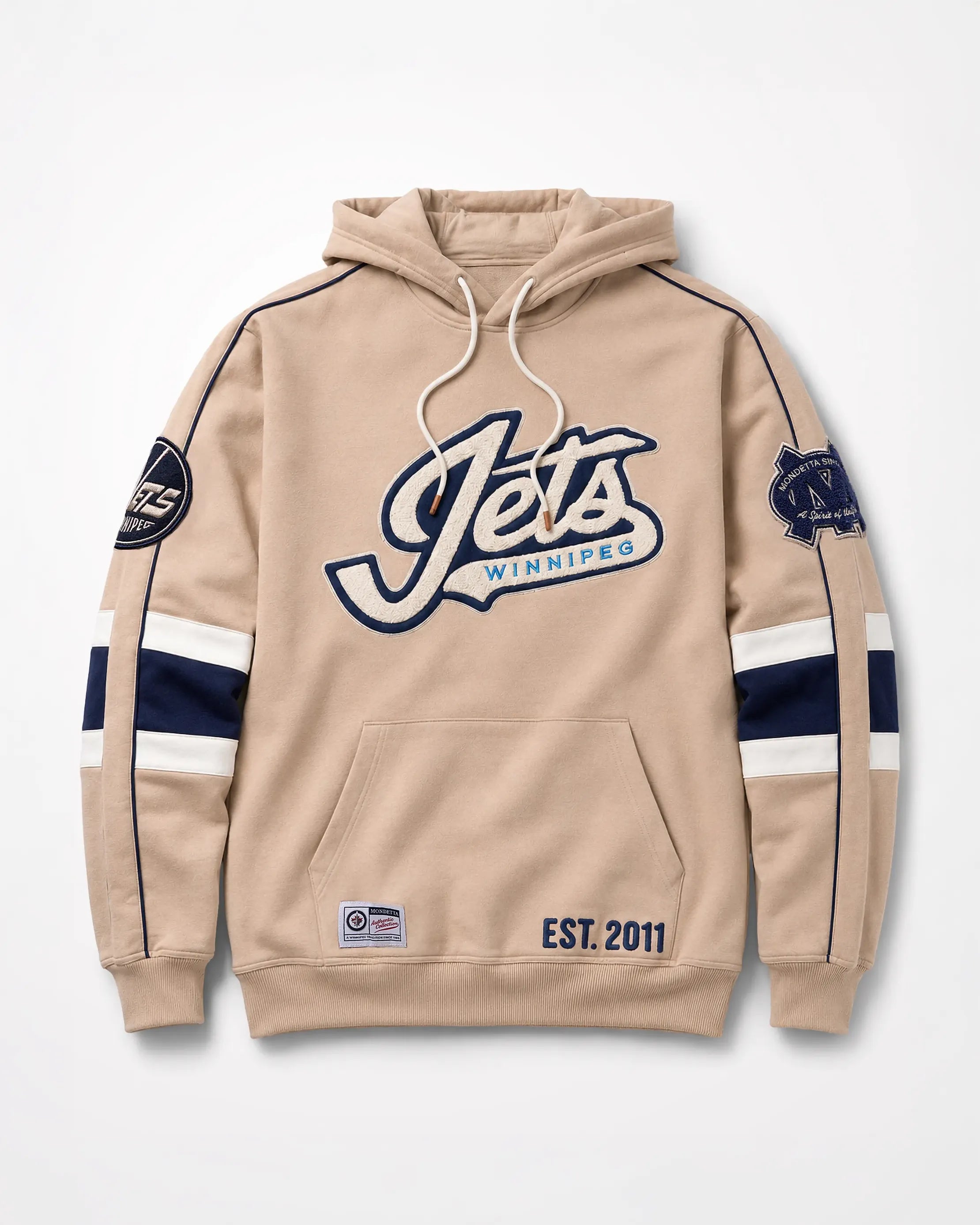 For general description, go to 'Main Product Description' region - The Jets Rinkside Hoodie - Cream
