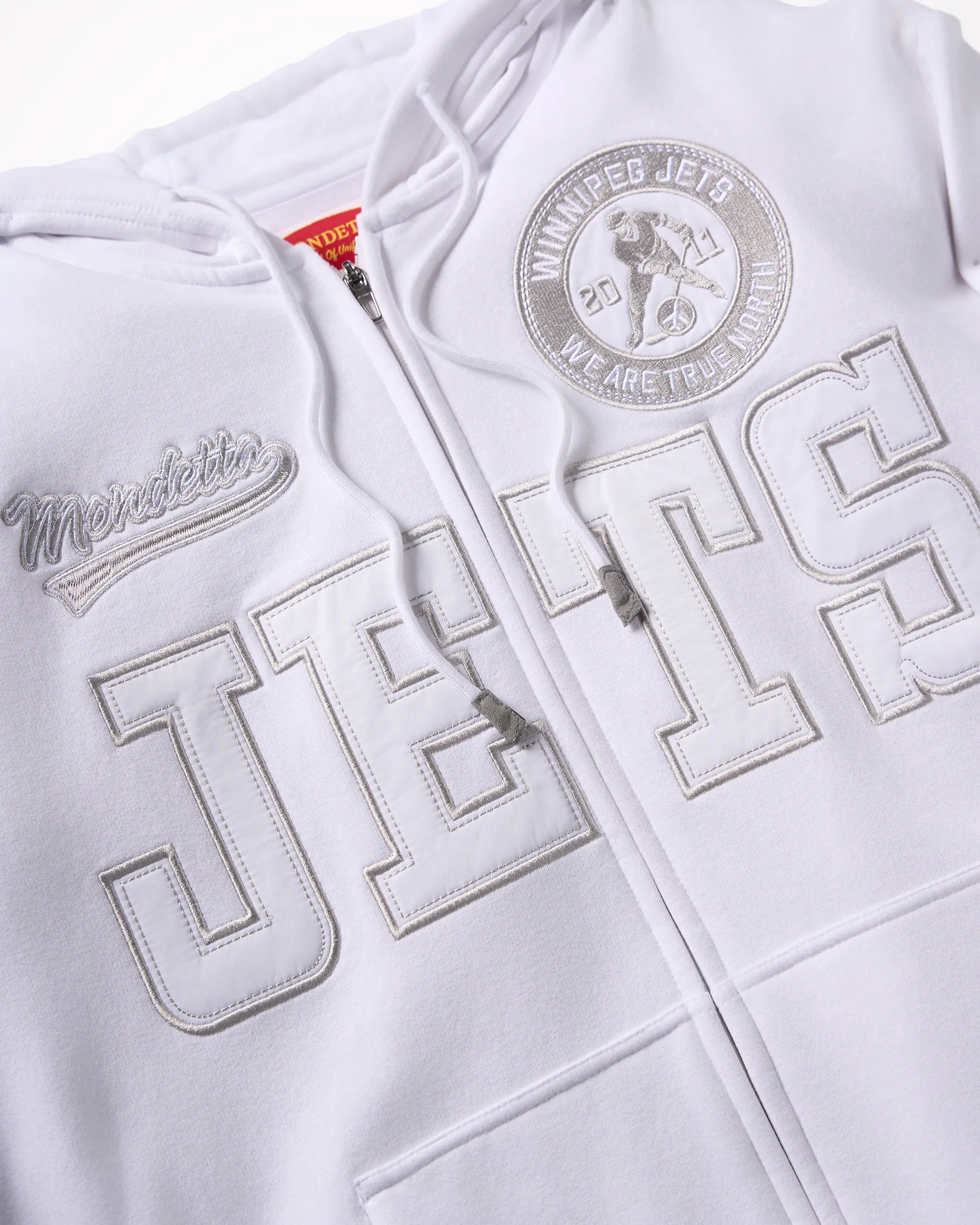 The Jets Playoff Zip-Up Hoodie - White