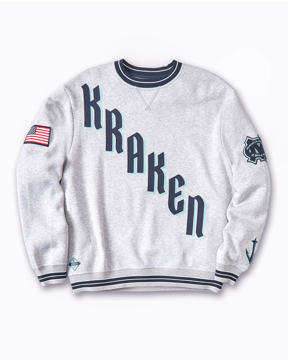 For general description, go to 'Main Product Description' region - Kraken Heritage Sweatshirt - Heather Grey