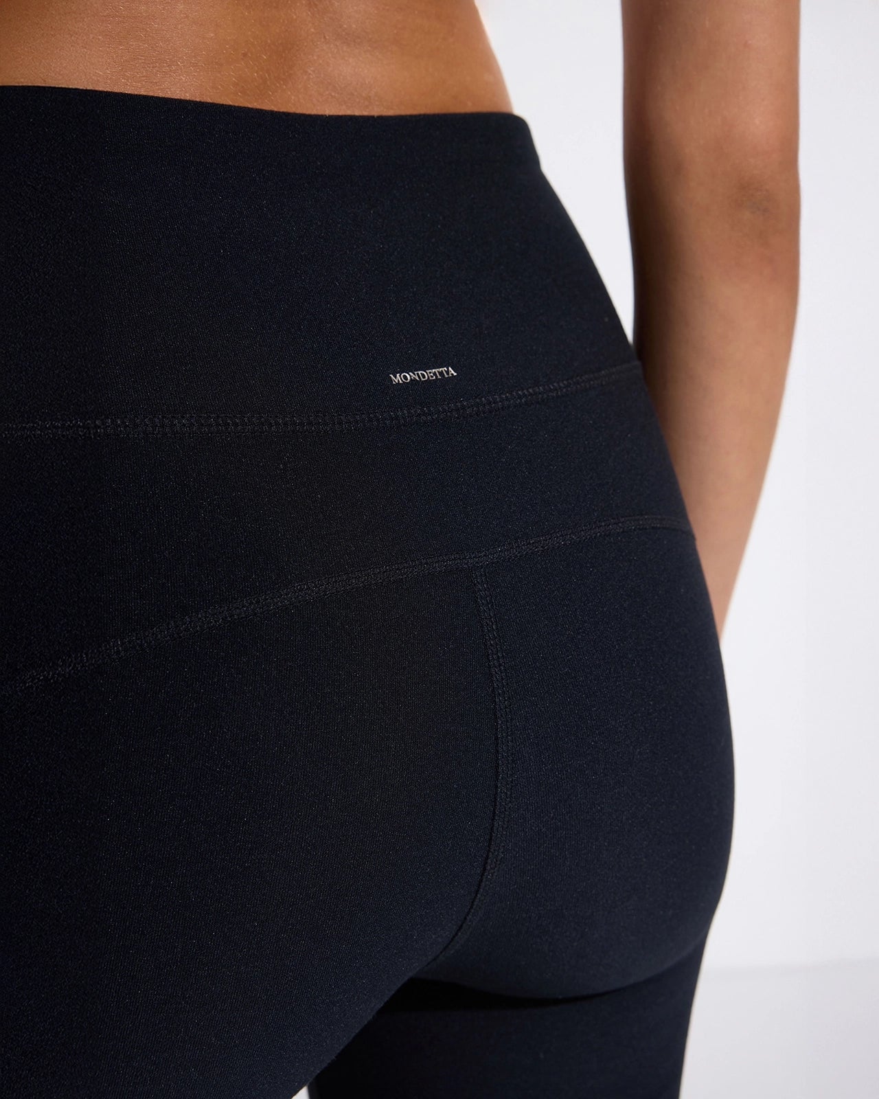 The Active Half-Moon Power Mesh GRS Certified Recycled Poly Legging - Black