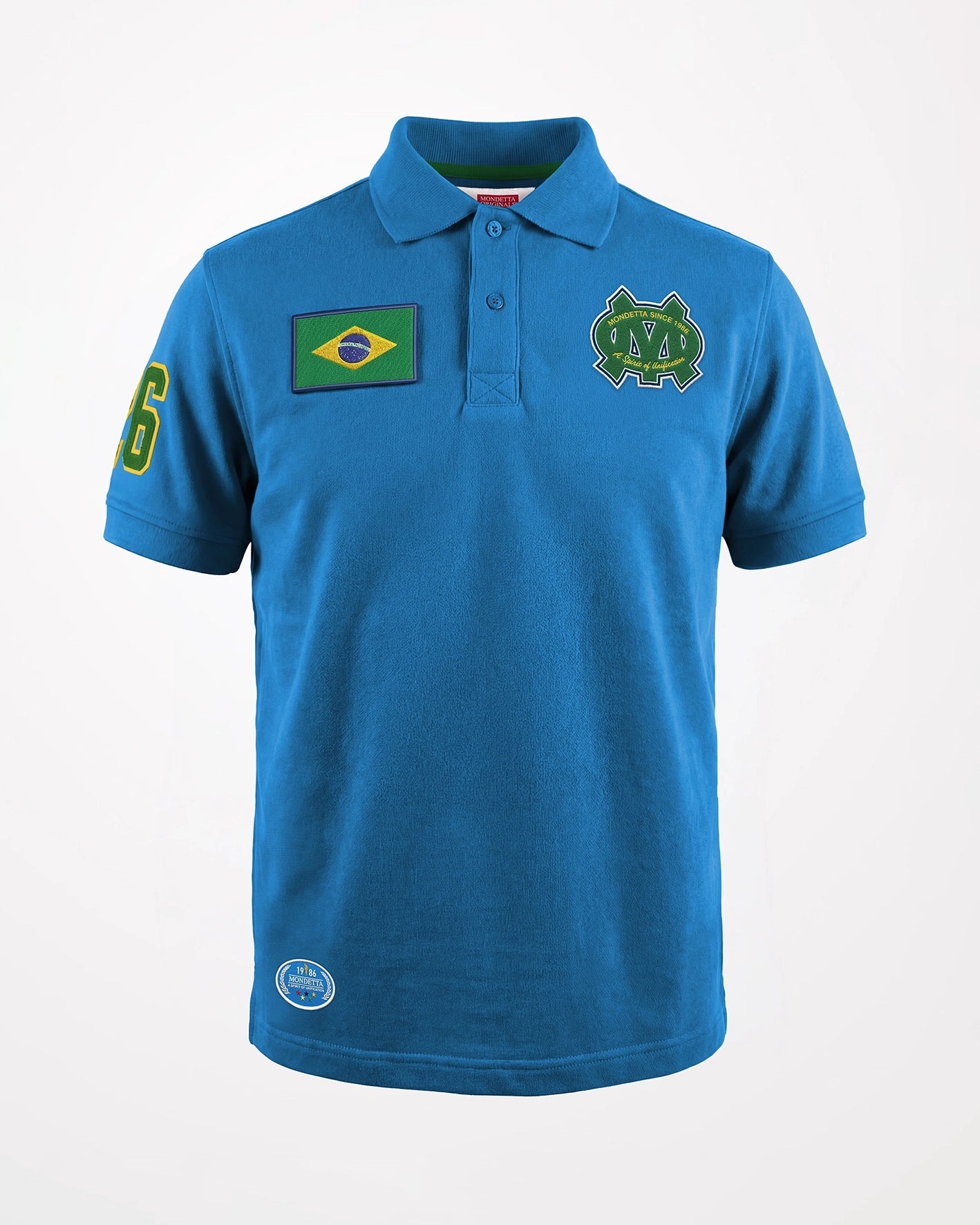 For general description, go to 'Main Product Description' region - The Match Day Polo - Match Day Polo Blue/Brazil