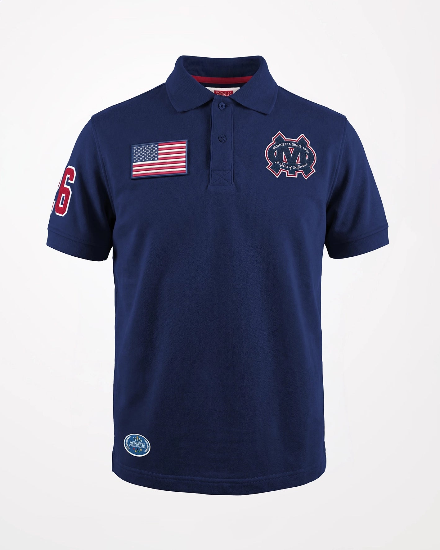 For general description, go to 'Main Product Description' region - The Match Day Polo - Match Day Polo Navy/USA