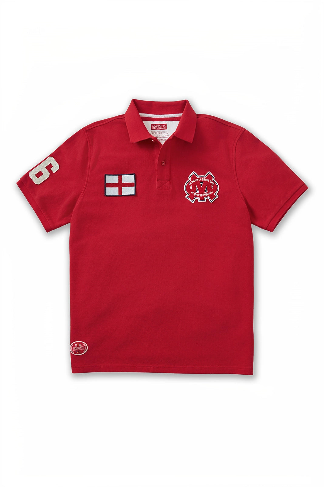 The Match Day Polo - Match Day Polo Red/England