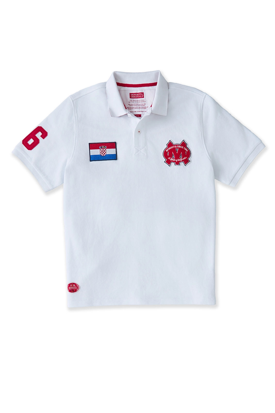 The Match Day Polo - Match Day Polo White/Croatia