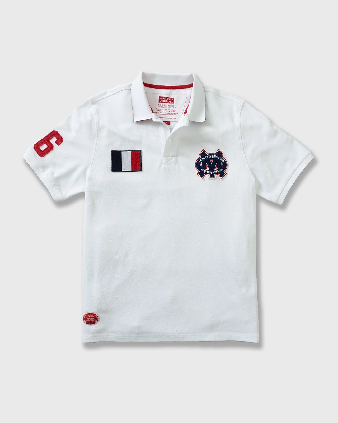 The Match Day Polo - Match Day Polo White/France
