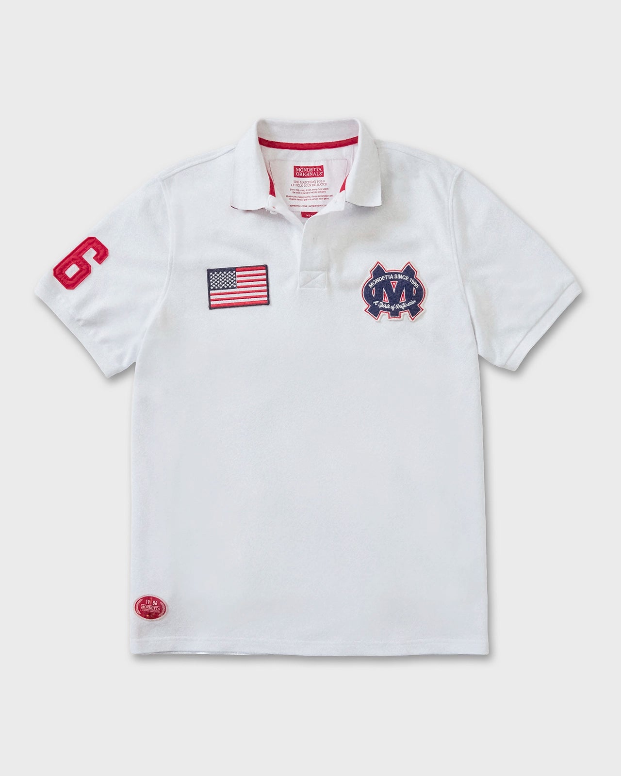 The Match Day Polo - Match Day Polo White/USA