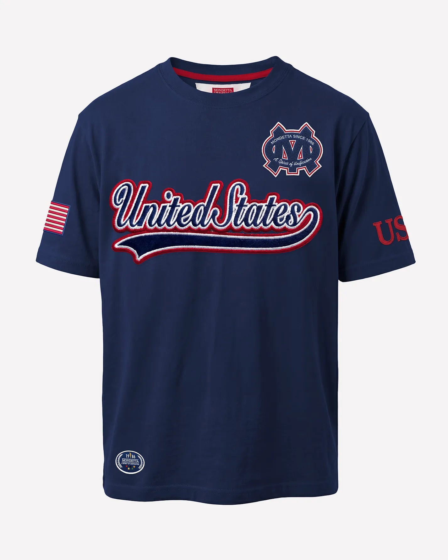 For detailed item description, go to 'Long Product Description' region - The Match Day T-Shirt - Match Day Navy/USA