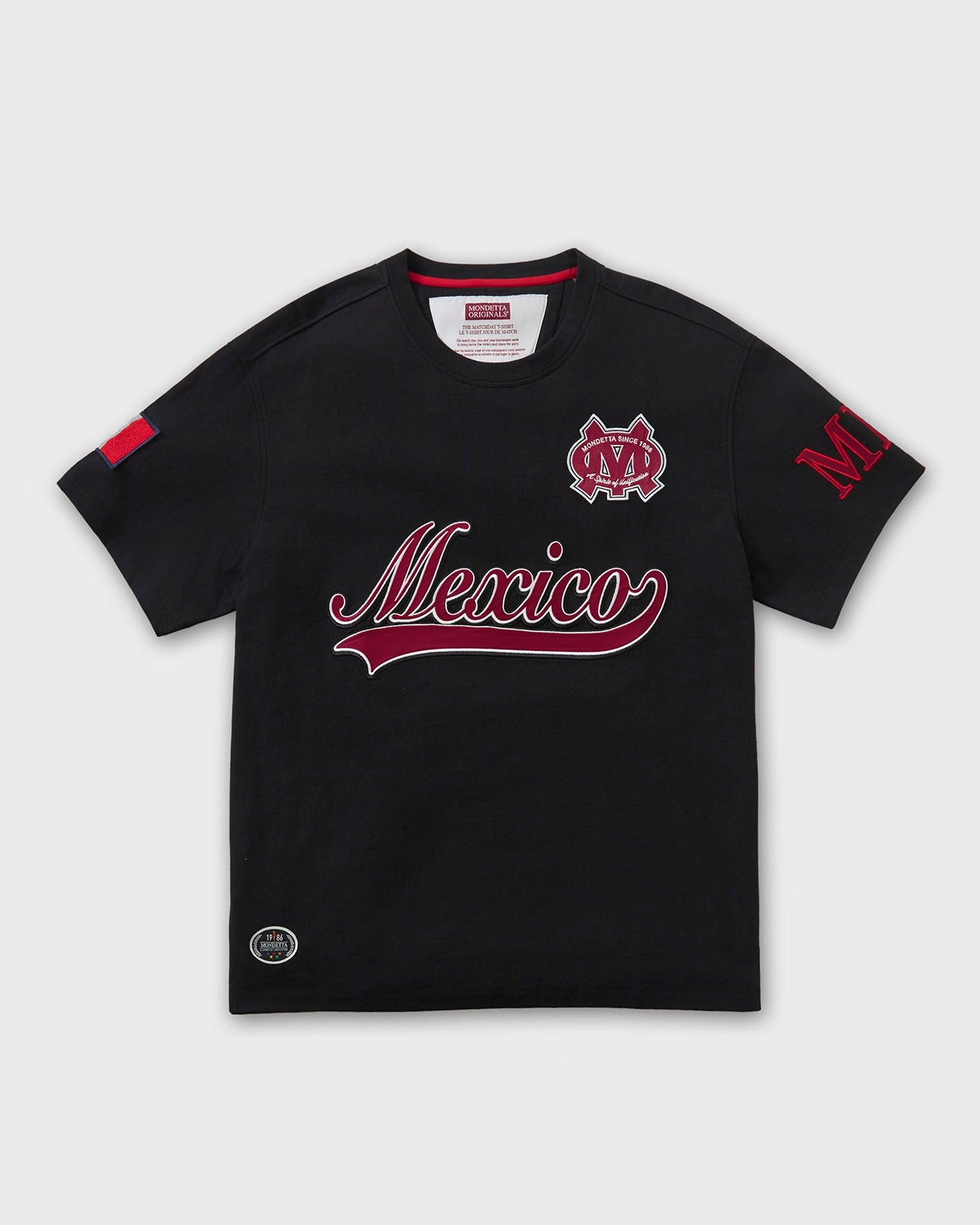 For detailed item description, go to 'Long Product Description' region - The Match Day T-Shirt - Match Day Black/Mexico