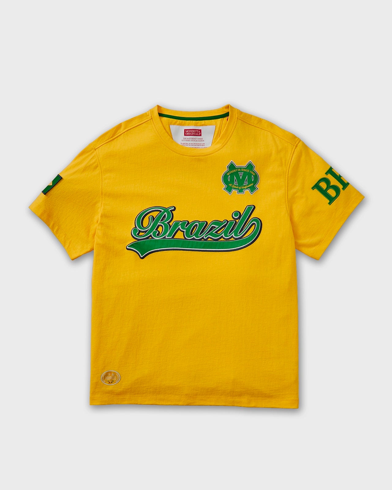 For detailed item description, go to 'Long Product Description' region - The Match Day T-Shirt - Match Day Yellow/Brazil