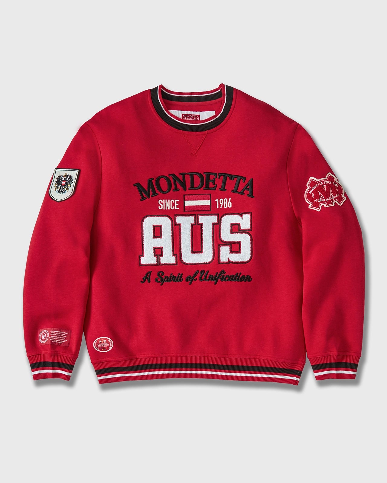 For detailed item description, go to 'Long Product Description' region - The All-Star Crew Neck Sweatshirt - All Star Red/Austria