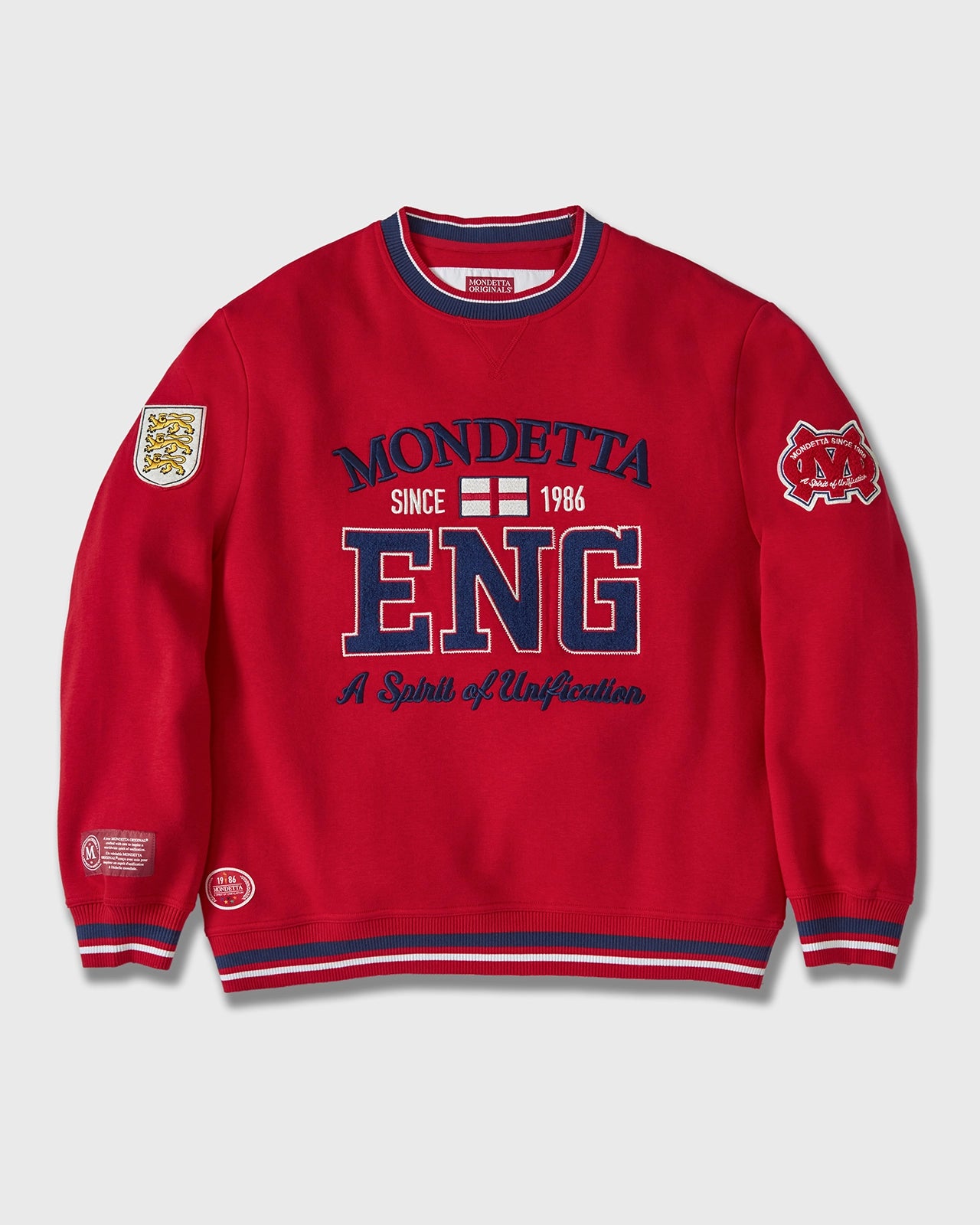 For detailed item description, go to 'Long Product Description' region - The All-Star Crew Neck Sweatshirt - All Star Red/England
