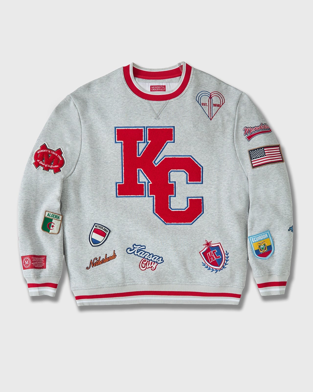 For general description, go to 'Main Product Description' region - The Unity Crew Neck Sweatshirt - Unity Sweatshirt Htr Grey/KC