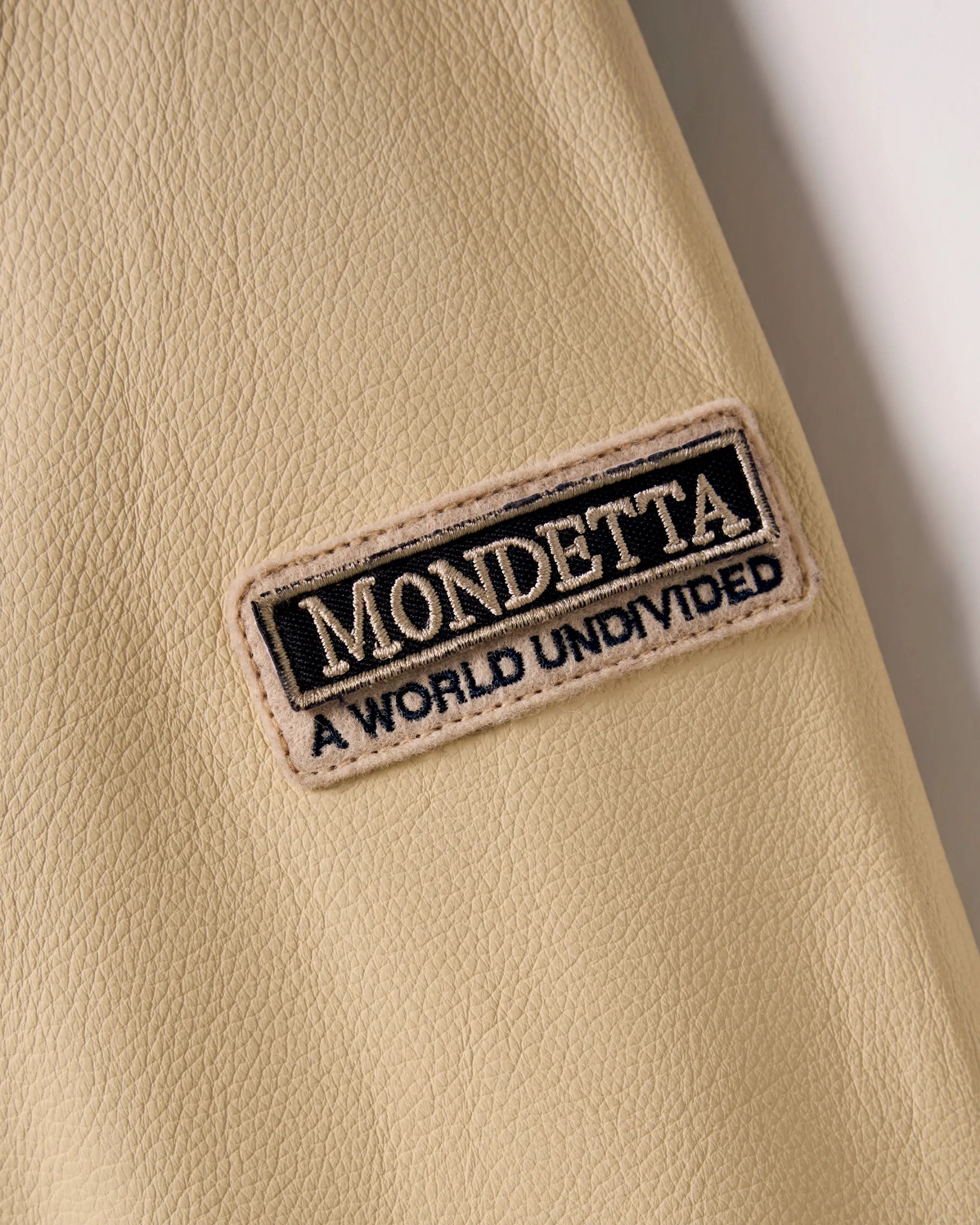 “Team America” Leather & Melton Varsity Jacket