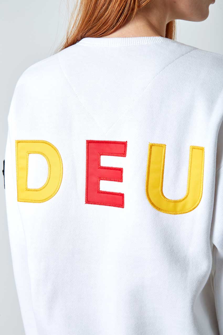 Unity Women's Modern Fit Sweatshirt - Germany - White