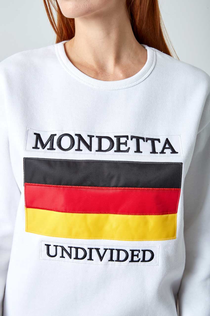 Unity Women's Modern Fit Sweatshirt - Germany - White