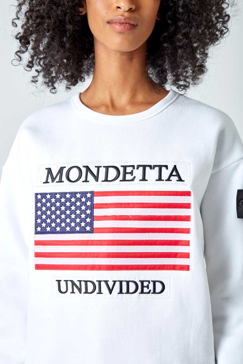 Unity Women's Modern Fit Sweatshirt - USA - White