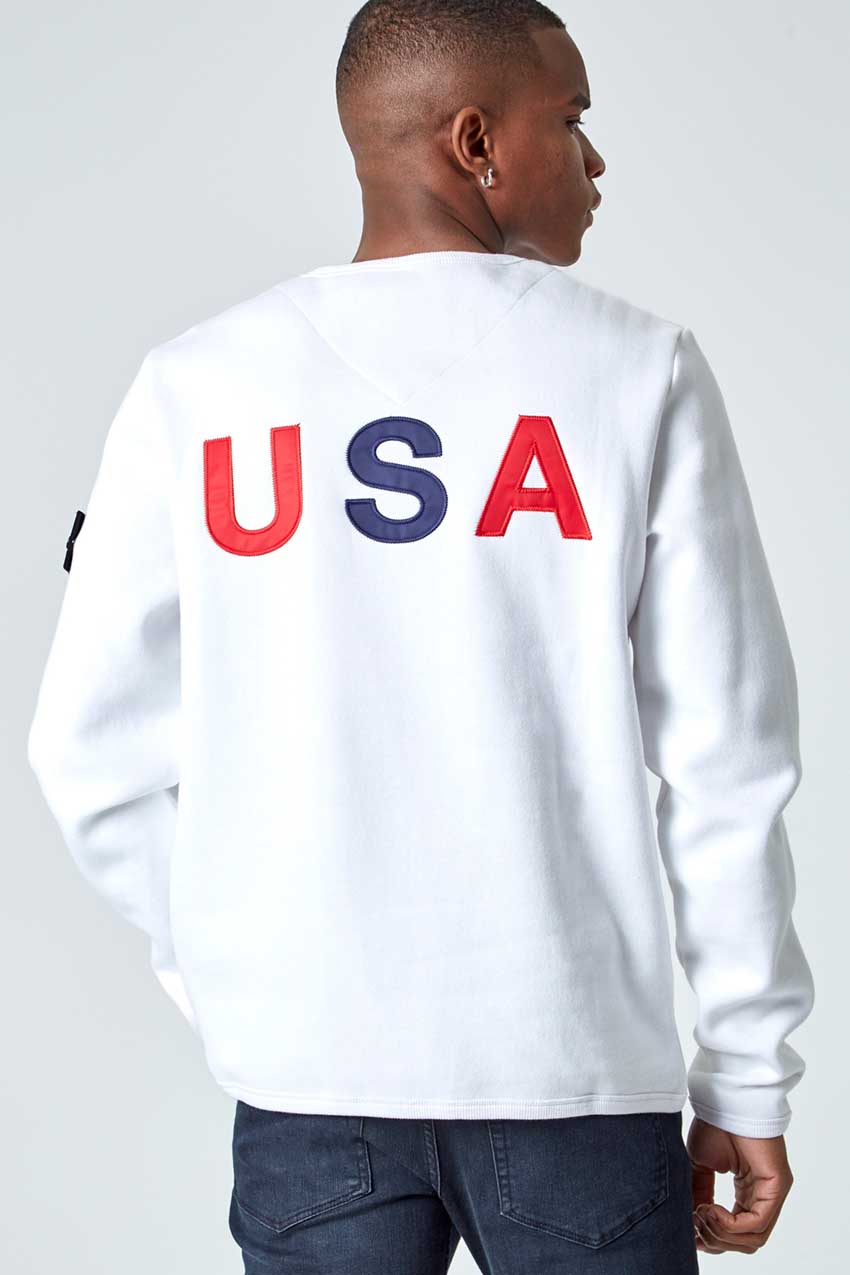 Homage Classic Fit Sweatshirt - USA - White
