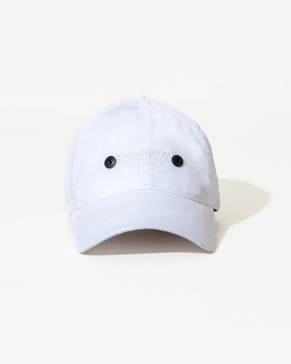 Heads Up Baseball Hat - White