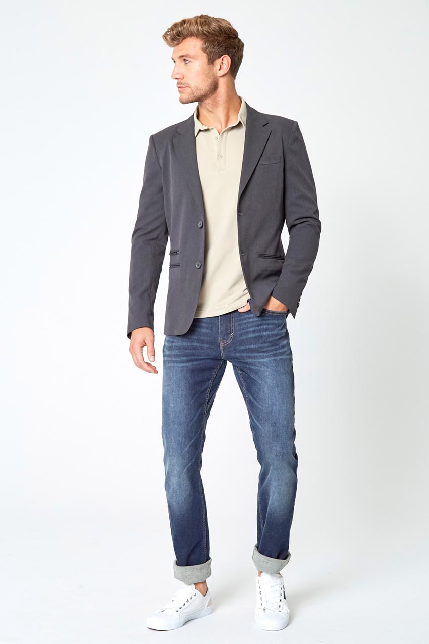 Endgame Sustainable Long Sleeve Polo - Simply Taupe