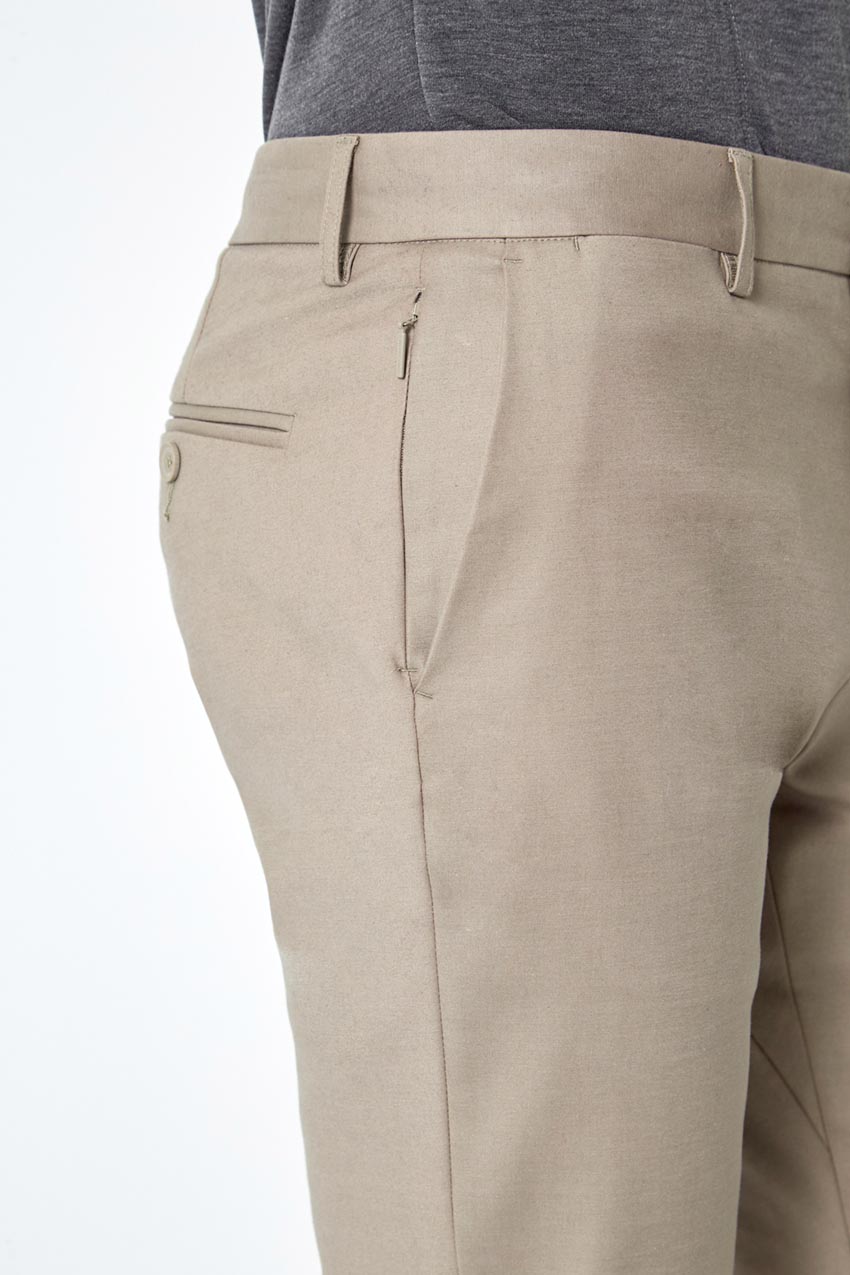 Acumen Slim Twill Pant - Mushroom Grey