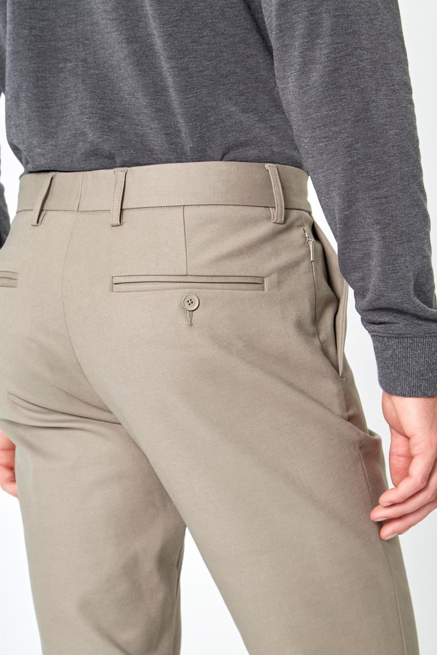 Acumen Slim Twill Pant - Mushroom Grey