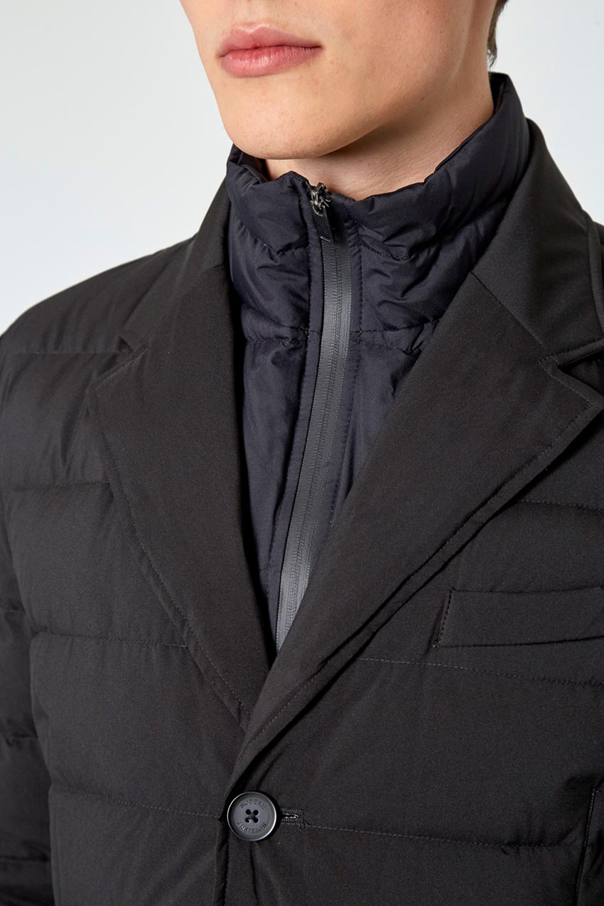 Rapport Puffer Jacket with Removable Fooler - Black