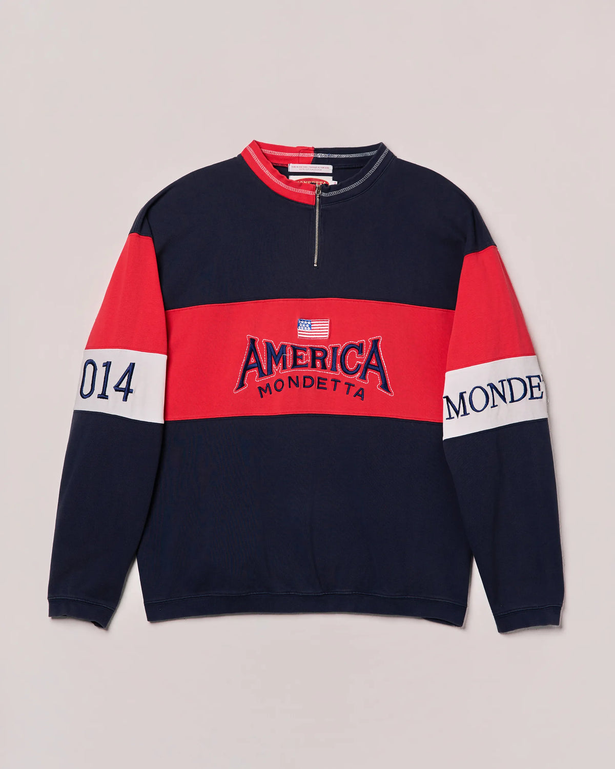 Mondetta ‘America’ Two Tone Collar Sweatshirt