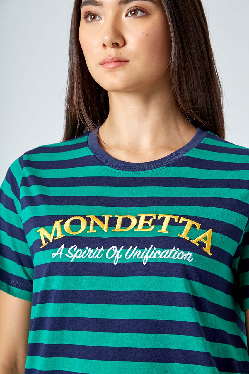 Chase Striped Logo Tee - Shamrock Stripe