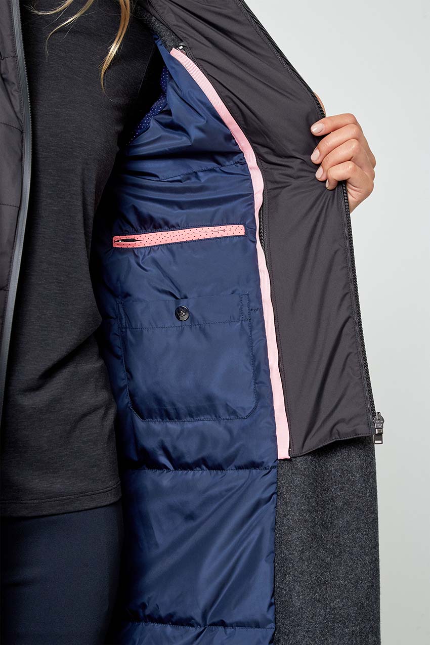 Goal-Getter Overcoat with Removable Hooded Fooler - Htr Charcoal