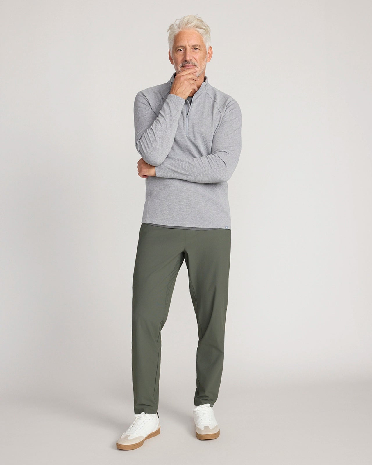 The Active Stretch GRS Certified Recycled Poly Melange 1/4 Zip