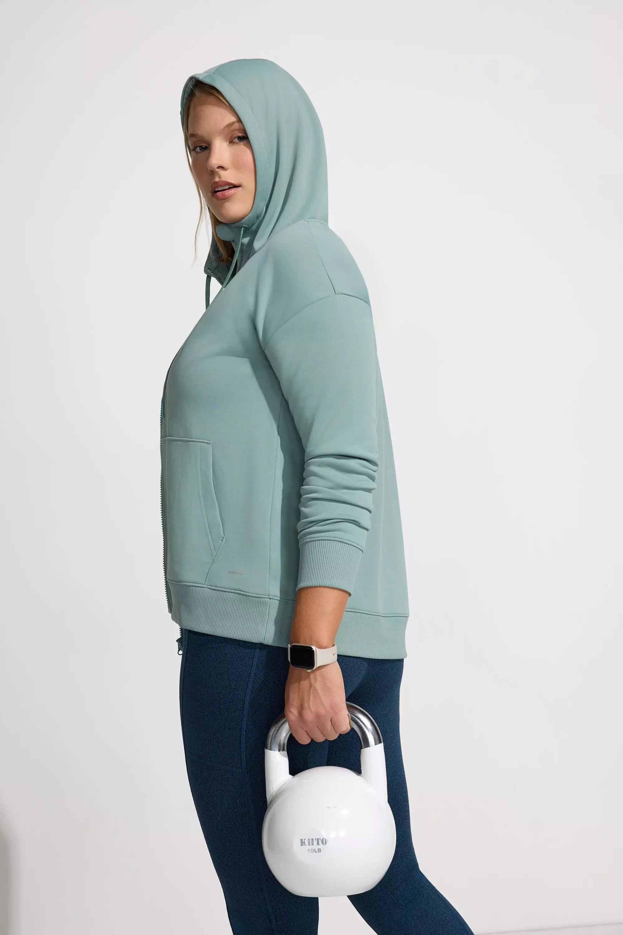 Women’s Full Zip Performance Hoodie - Chinois Green