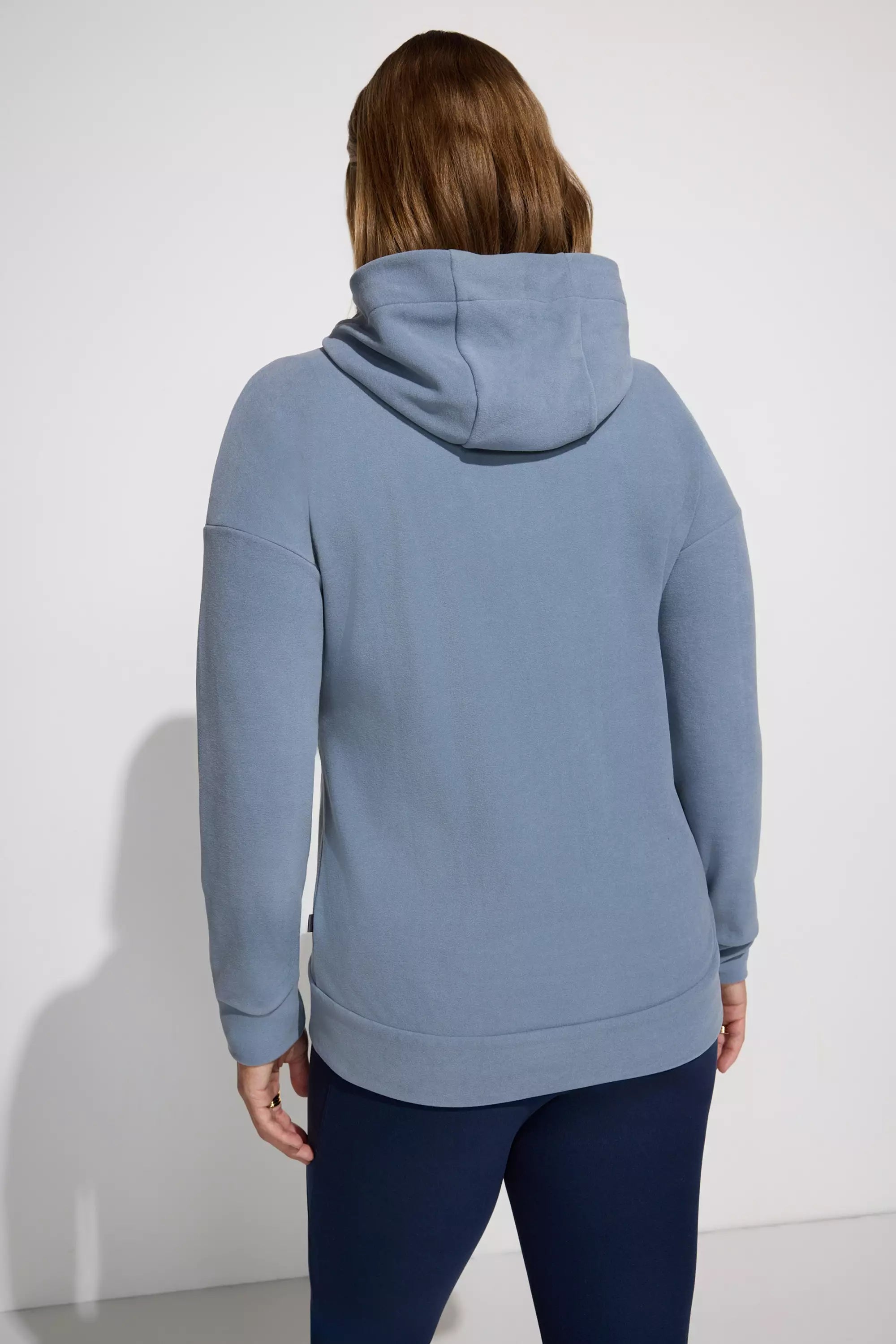 Women’s Cozy Full-Zip Velour Hoodie - Gray