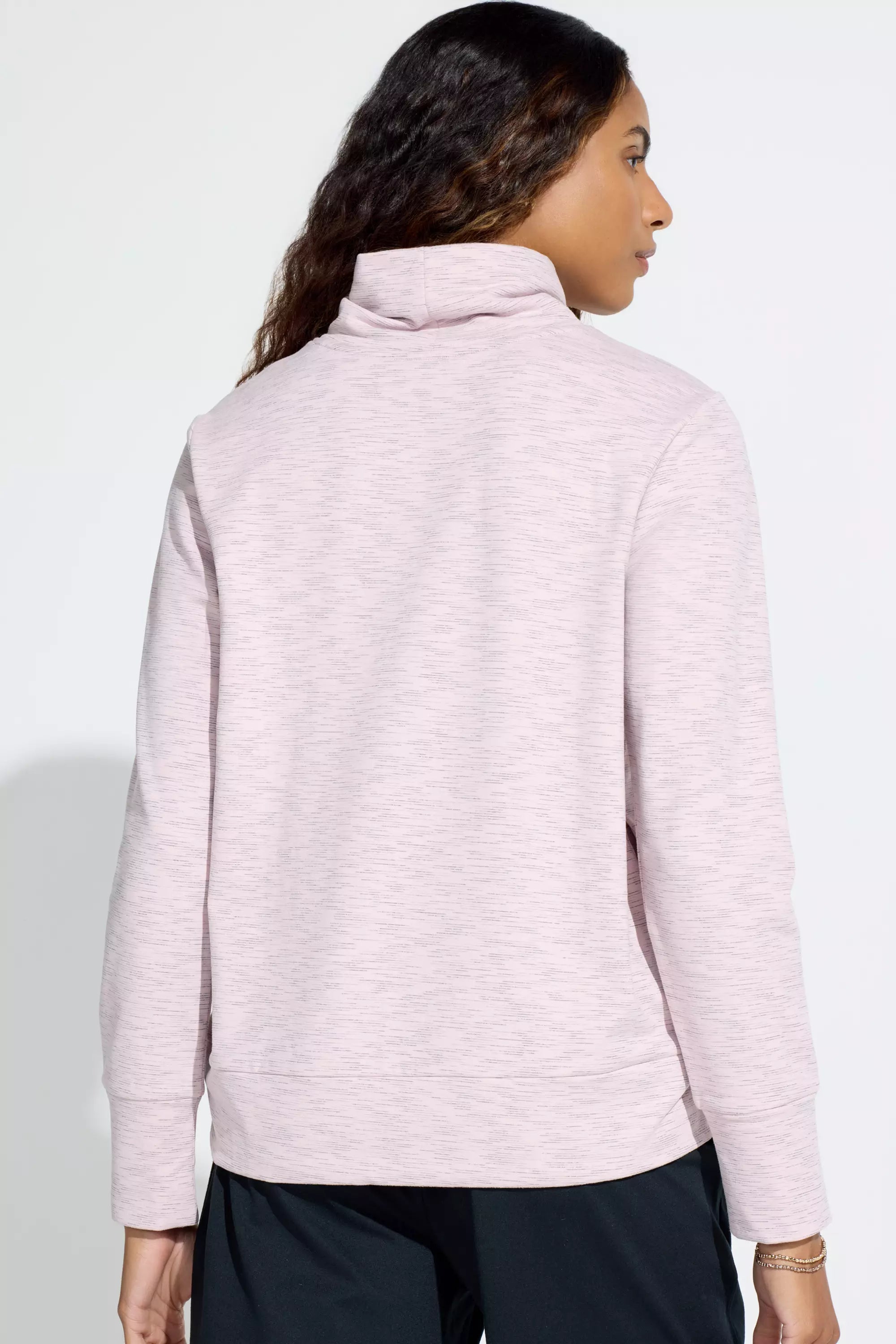 Women’s Space Dye Pullover Top - Purple Combo