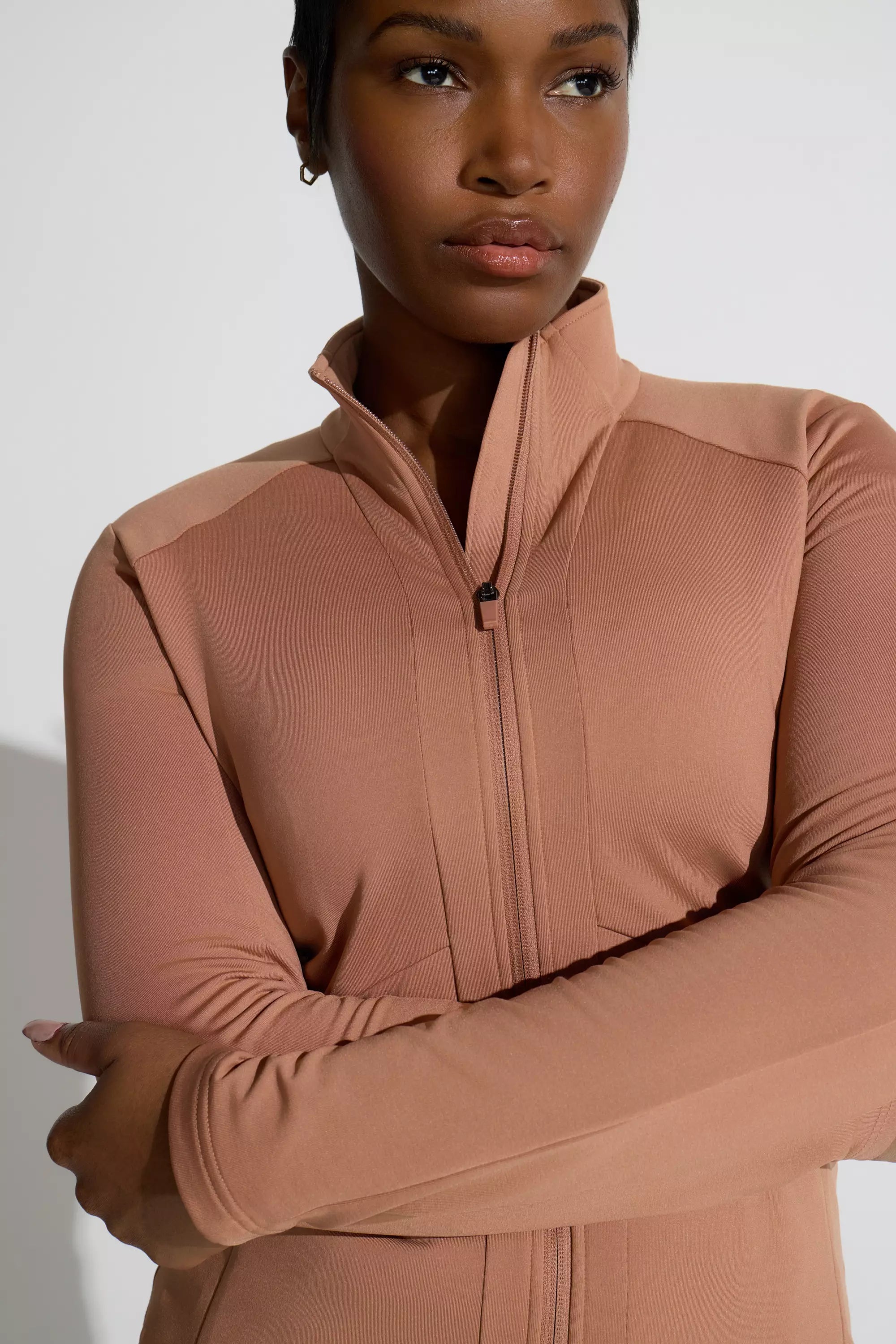 Women’s Brushed Back Cold Gear Jacket - Mocha Mousse