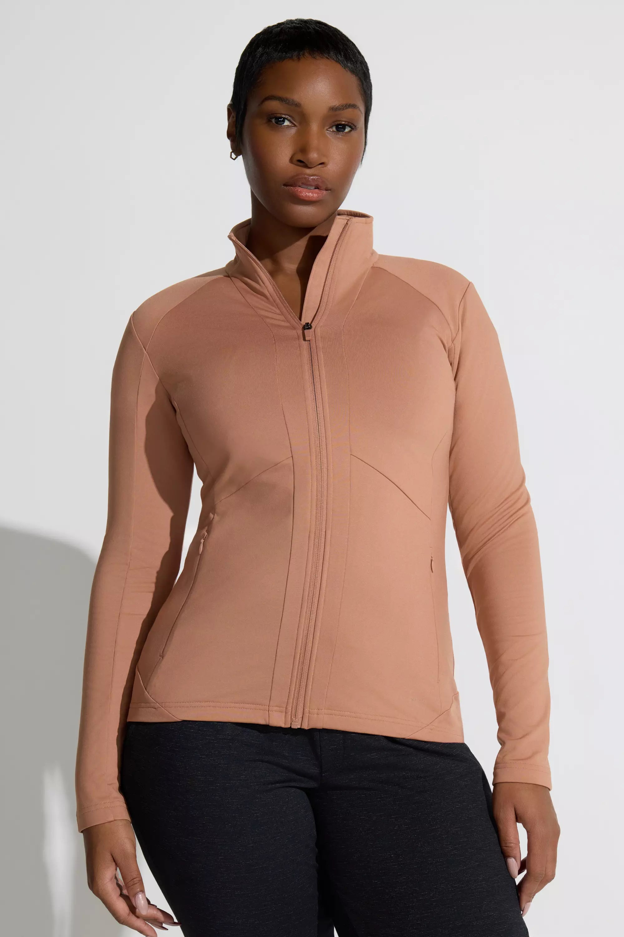 Women’s Brushed Back Cold Gear Jacket - Mocha Mousse