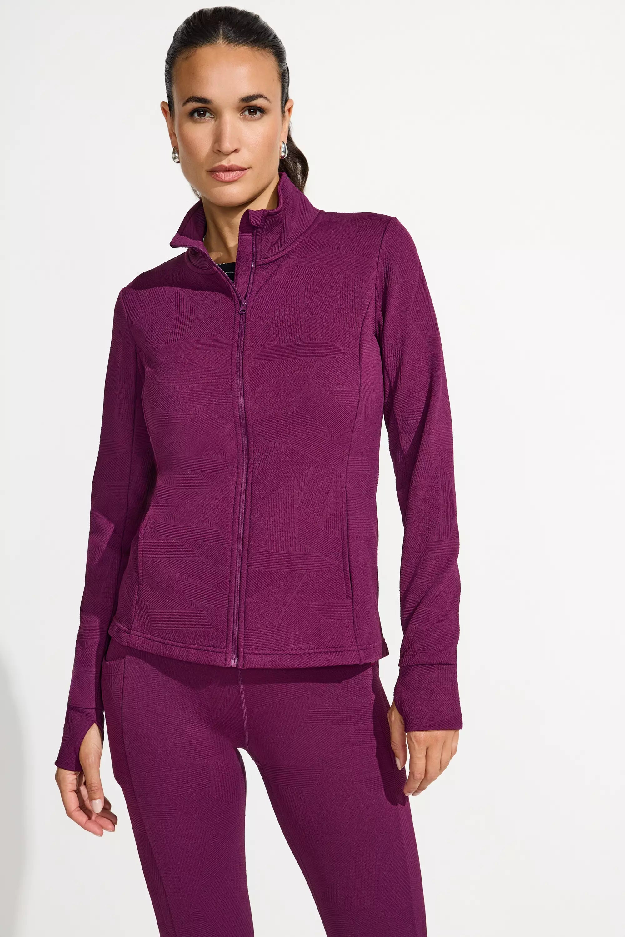 Women’s Geo Jacquard Full-Zip Jacket