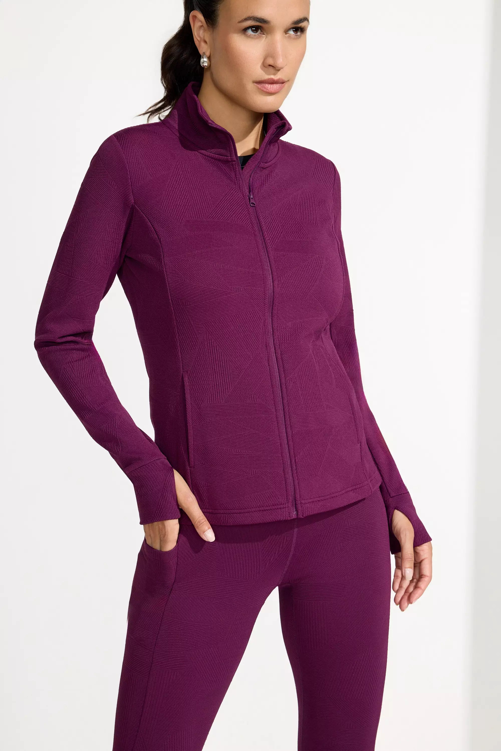 Women’s Geo Jacquard Full-Zip Jacket