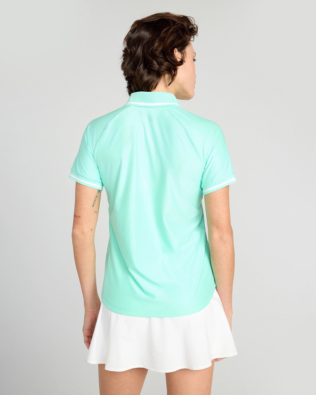 The Active GRS Certified Recycled Poly Diamond Knit Polo - Green