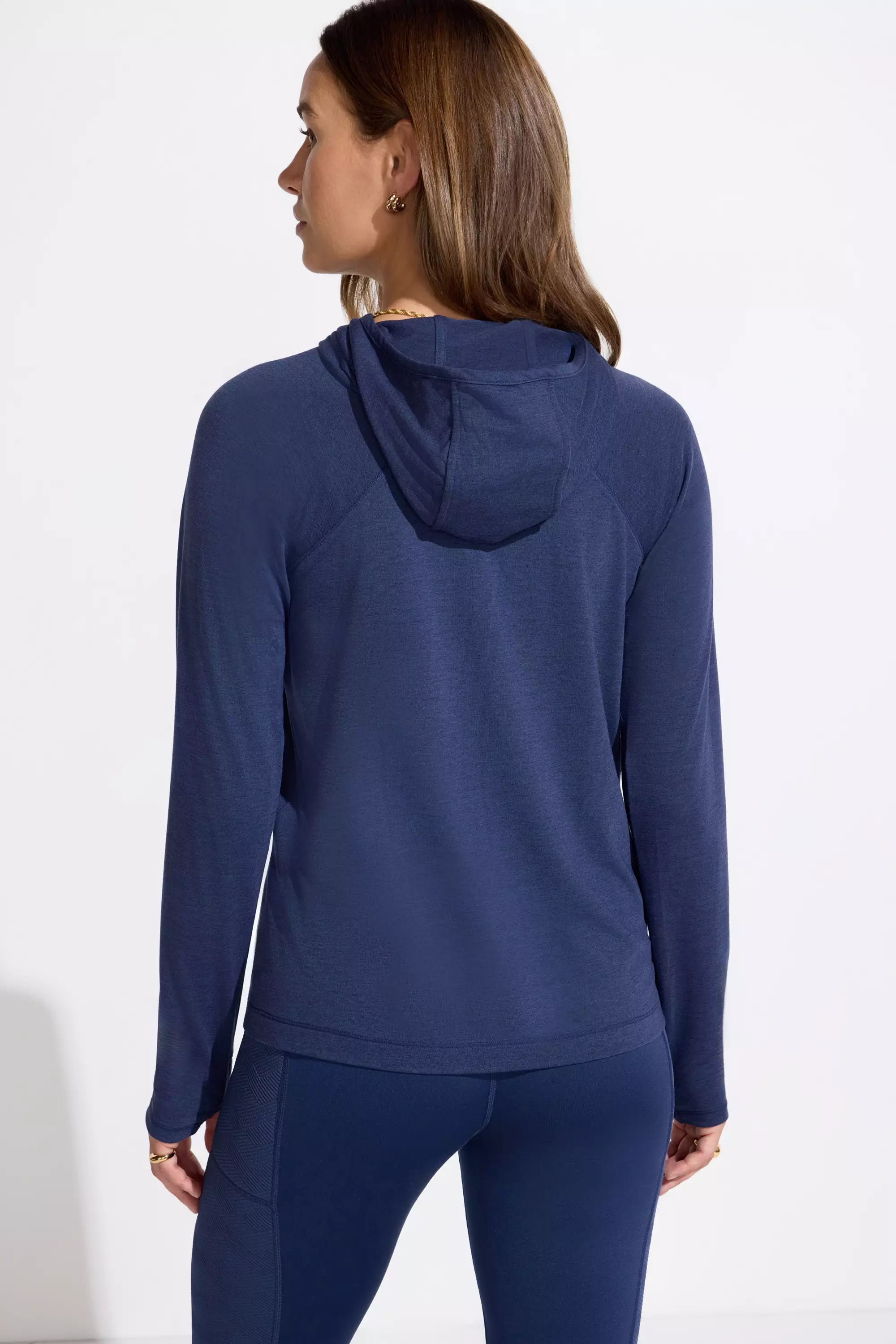 Women’s Merino Blend Hooded Long Sleeve Top