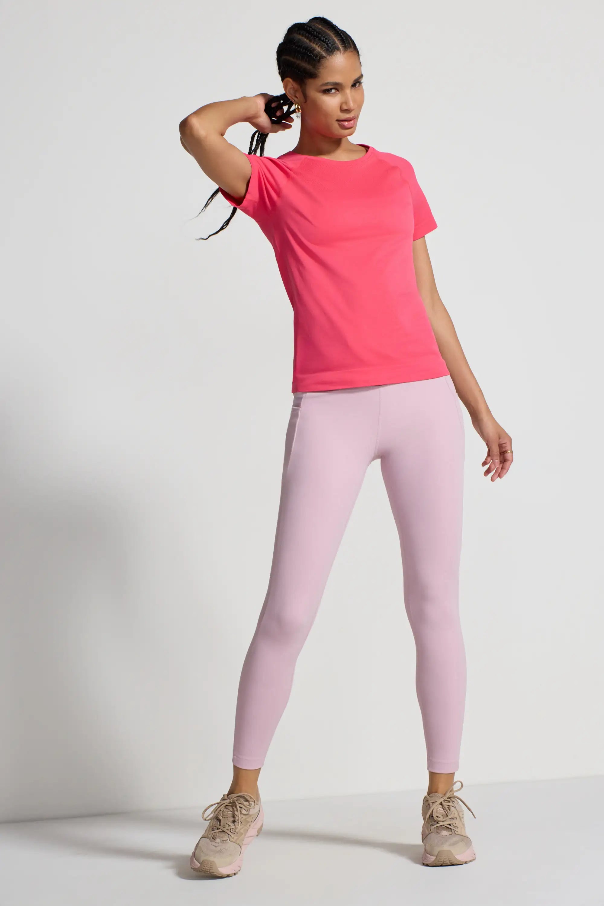Women's Seamless Short Sleeve Tee - Pink