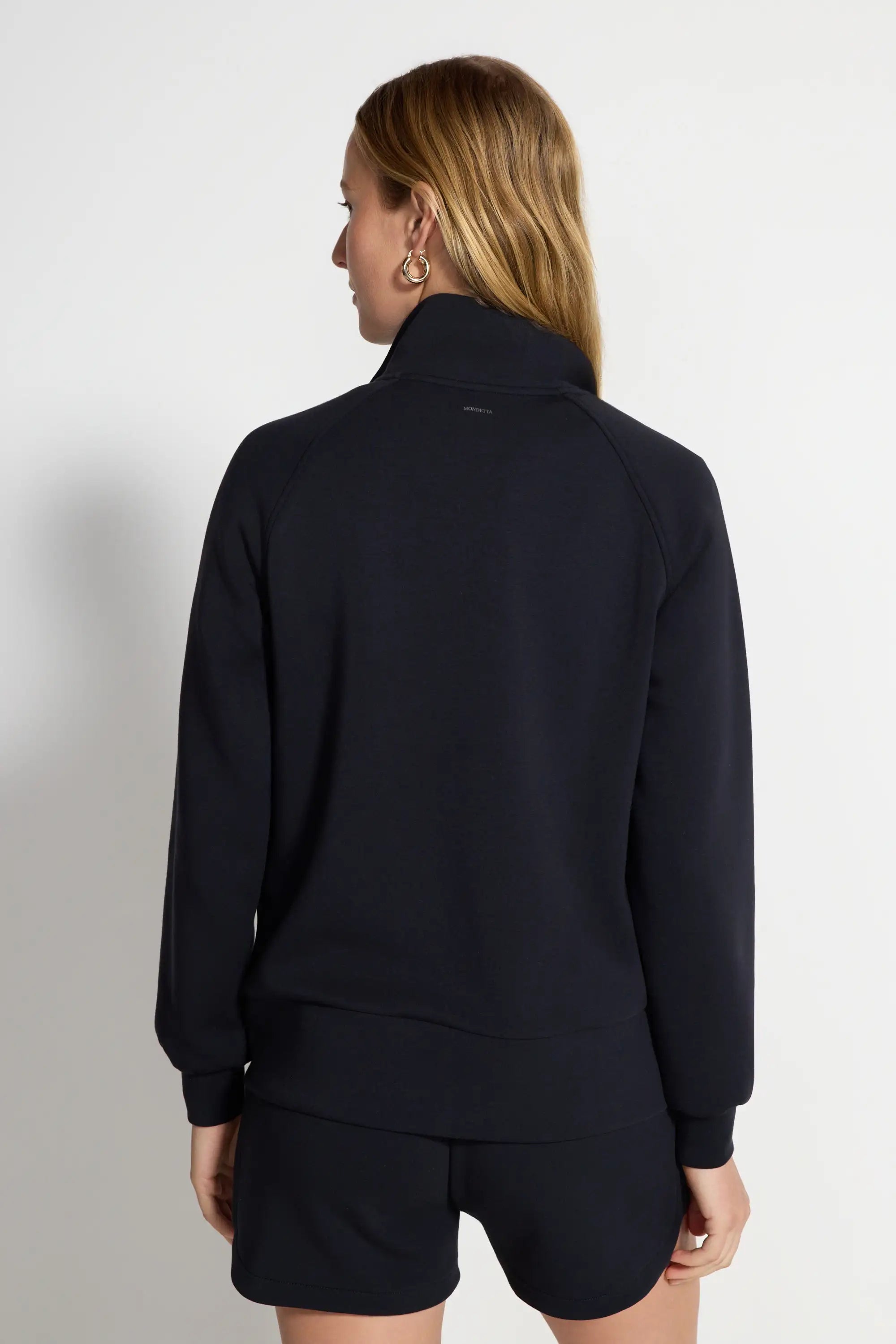 Women's Sueded Full Zip - Black
