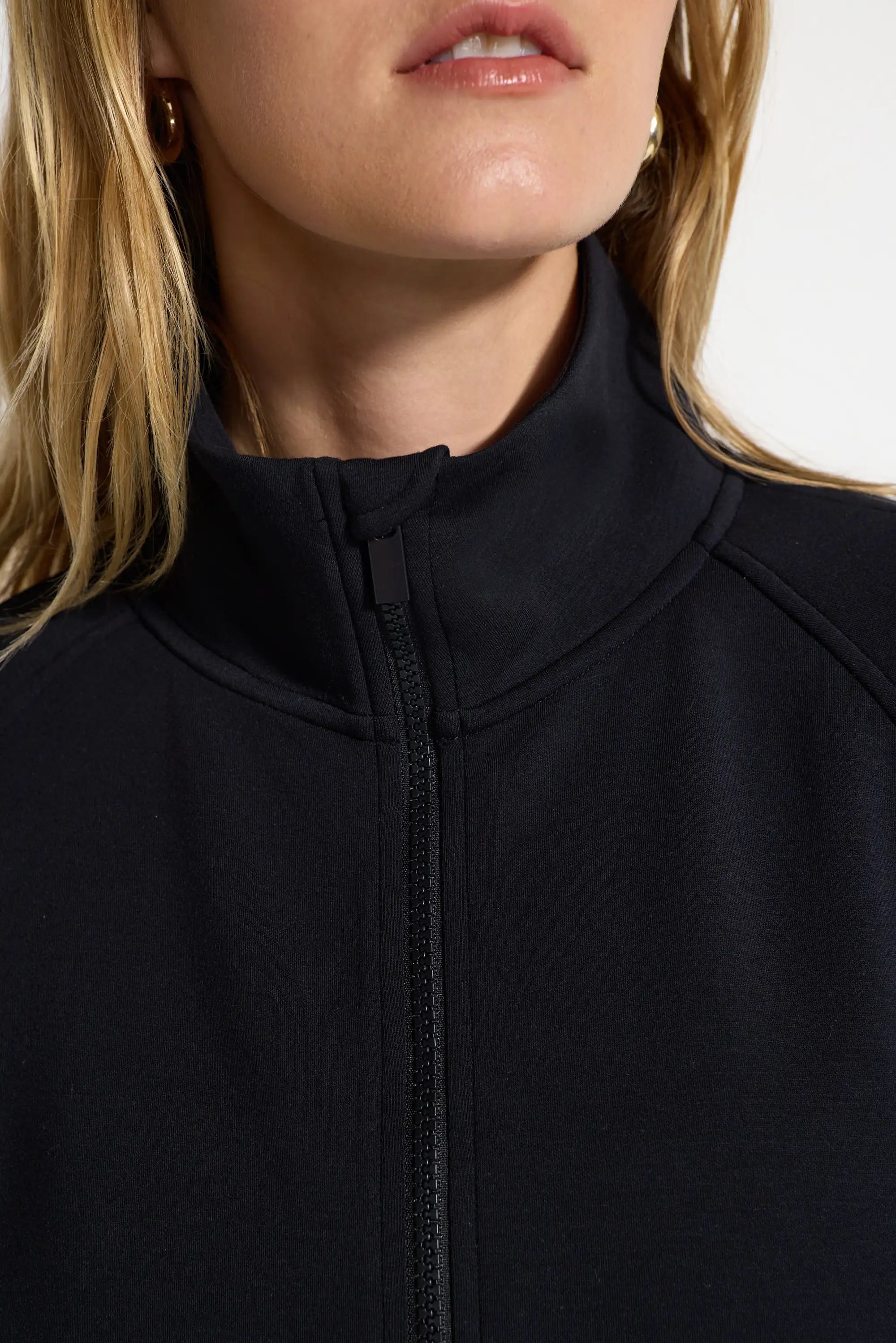 Women's Sueded Full Zip - Black