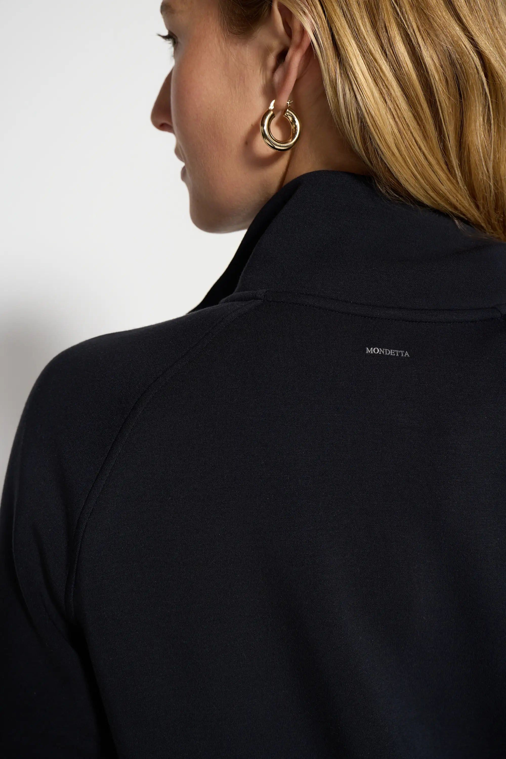 Women's Sueded Full Zip - Black