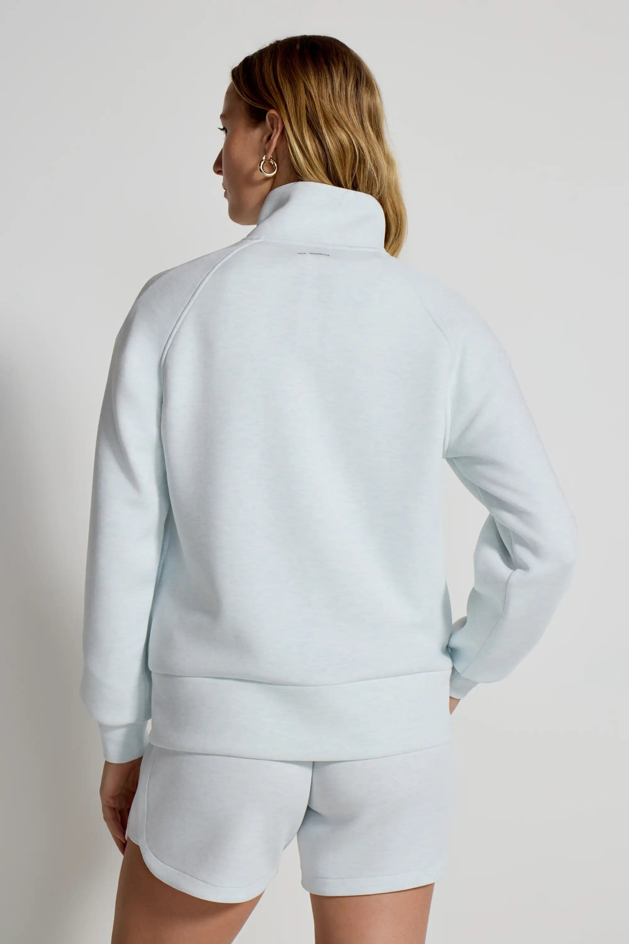 Women's Sueded Full Zip - Blue Fog
